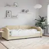 Image de vidaXL Lit de repos sans matelas crème 80x200 cm tissu
