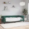 Image de vidaXL Lit de repos sans matelas vert foncé 90x200 cm velours