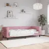 Image de vidaXL Lit de repos sans matelas rose 90x200 cm velours