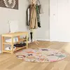 Image de vidaXL Tapis lavable multicolore Ø 120 cm