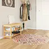 Image de vidaXL Tapis lavable multicolore Ø 120 cm