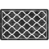 Image de vidaXL Tapis Lavable, Moquette de Sol, Carpette de Chambre à Coucher Salon Salle de Séjour, Moderne, Noir et Blanc 190x300 cm