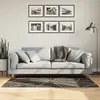 Image de vidaXL Tapis lavable noir et doré 80x150 cm