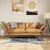 Image de vidaXL Tapis noir et blanc 120x170 cm motif zèbre lavable