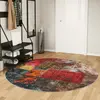 Image de vidaXL Tapis lavable multicolore Ø 200 cm antidérapant
