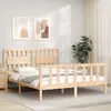Image de vidaXL Cadre de lit sans matelas 160x200 cm bois massif de pin
