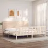 Image de vidaXL Cadre de lit sans matelas bois massif de pin