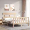 Image de vidaXL Cadre de lit sans matelas 140x200 cm bois massif de pin