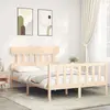 Image de vidaXL Cadre de lit sans matelas 140x200 cm bois massif de pin