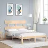 Image de vidaXL Cadre de lit sans matelas bois de pin massif