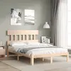 Image de vidaXL Cadre de lit sans matelas 140x190 cm bois de pin massif