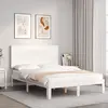 Image de vidaXL Cadre de lit sans matelas blanc 120x200 cm bois de pin massif