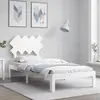 Image de vidaXL Cadre de lit sans matelas blanc 90x200 cm bois de pin massif