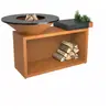 Image de Brasero OFYR Island Corten85 Ceramic DarkGrey OI3C85C