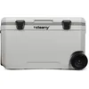 Image de Steamy Marine 70, Glacière à roulettes, 70 litres, blanche, glacière portable isotherme avec poignées