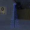 Image de vidaXL Sapin de Noël à LED avec piquets 220 LED bleu 180 cm