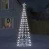 Image de vidaXL Sapin de Noël à LED avec pointes 570 LED blanc froid 300 cm