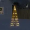Image de vidaXL Sapin de Noël à LED 200 LED blanc 180 cm
