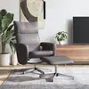 Image de vidaXL Fauteuil inclinable de massage avec repose-pied gris similicuir