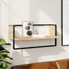 Image de vidaXL Étagère murale avec barre chêne sonoma 65x25x30 cm