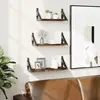 Image de vidaXL Ensemble d'étagères murales 3 pcs chêne fumé bois d'ingénierie