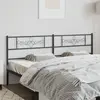 Image de vidaXL Tête de lit de remplacement métal noir 193 cm