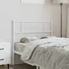 Image de vidaXL Tête de lit de remplacement métal blanc 100 cm