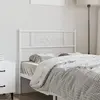 Image de vidaXL Tête de lit de remplacement métal blanc 100 cm