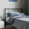 Image de vidaXL Tête de lit de remplacement métal noir 75 cm