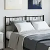 Image de vidaXL Tête de lit de remplacement métal noir 120 cm