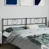 Image de vidaXL Tête de lit de remplacement métal noir 193 cm