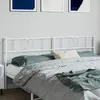 Image de vidaXL Tête de lit de remplacement métal blanc 193 cm