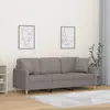 Image de vidaXL Canapé 3 places avec oreillers décoratifs taupe 180 cm tissu