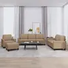 Image de vidaXL Ensemble de canapés 4 pcs avec coussins Cappuccino Similicuir