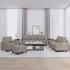 Image de vidaXL Ensemble de canapés 4 pcs avec coussins Taupe Tissu