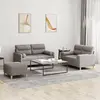 Image de vidaXL Ensemble de canapés 3 pcs avec coussins taupe tissu