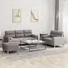 Image de vidaXL Ensemble de canapés 3 pcs avec coussins taupe tissu