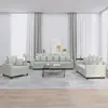 Image de vidaXL Ensemble de canapés 3 pcs avec coussins Gris clair Velours