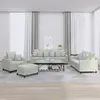 Image de vidaXL Ensemble de canapés 4 pcs avec coussins Gris clair Velours