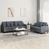 Image de vidaXL Ensemble de canapés 2 pcs avec coussins Gris foncé Velours
