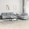 Image de vidaXL Ensemble de canapés 2 pcs gris clair tissu
