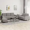 Image de vidaXL Ensemble de canapés 3 pcs taupe tissu