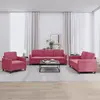 Image de vidaXL Ensemble de canapés 3 pcs rouge bordeaux velours