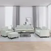 Image de vidaXL Ensemble de canapés 4 pcs gris clair velours