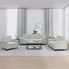 Image de vidaXL Ensemble de canapés 3 pcs avec coussins gris clair velours