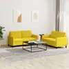 Image de vidaXL Ensemble de canapés 2 pcs jaune velours