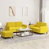 Image de vidaXL Ensemble de canapés 3 pcs jaune velours