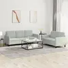 Image de vidaXL Ensemble de canapés 2 pcs gris clair velours