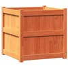 Image de vidaXL Jardinières 2 pcs cire marron bois de pin massif