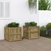 Image de vidaXL Jardinières 2 pcs bois de pin imprégné